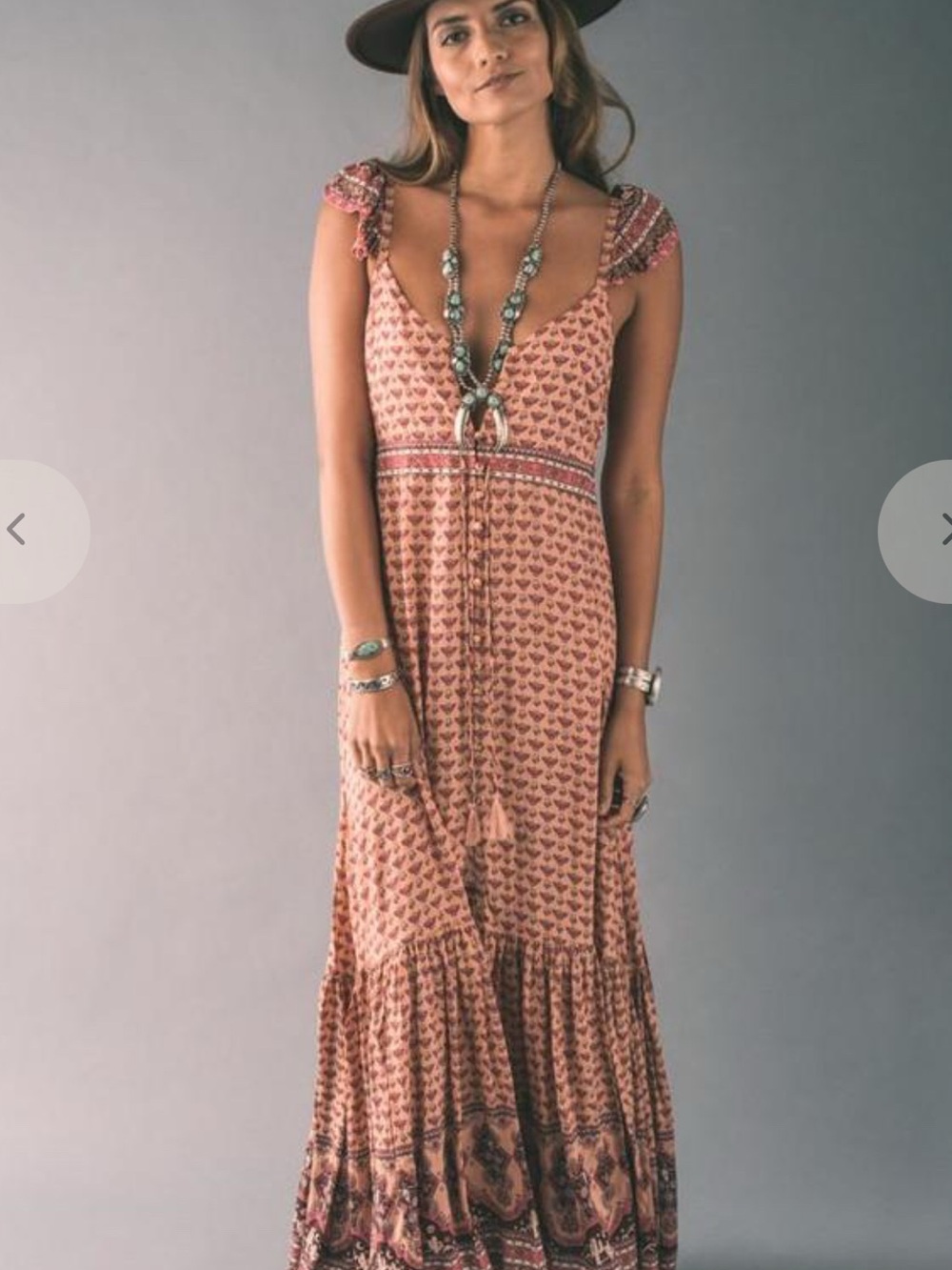 Spell Frill Sunset Road Patterned Maxi Dress - Picture 10 of 12